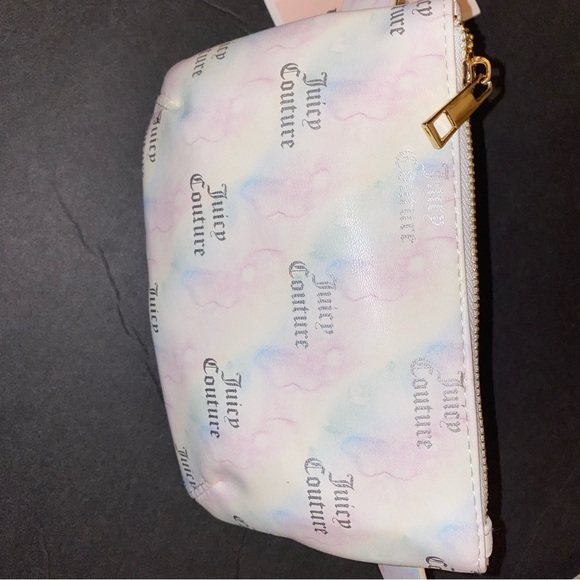 Juicy COUTURE LOGO RAINBOW WHITE FANNY PACK BELT TRAVEL BAG POUCH - Picture 2 of 6